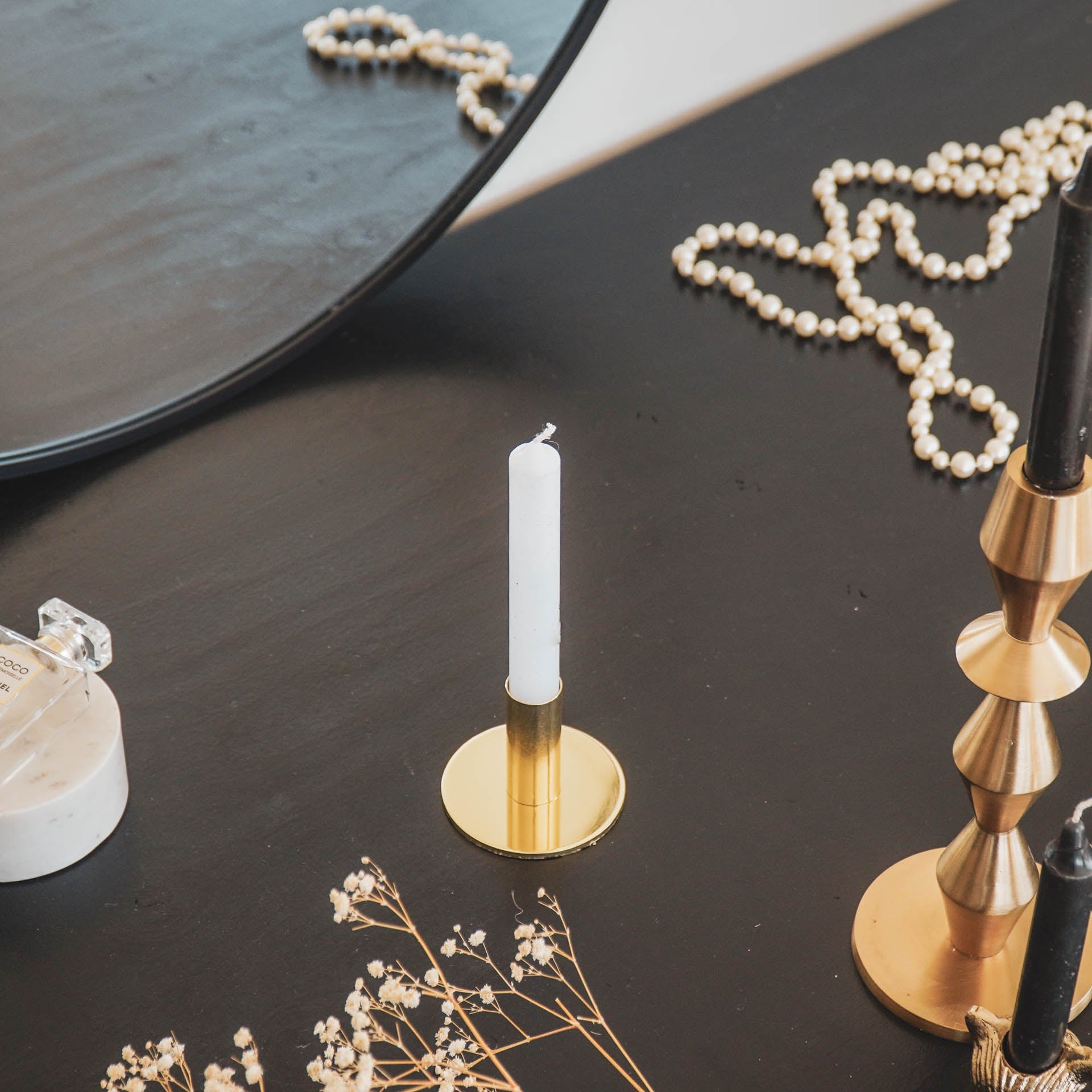 Küünlajalg - Kuldne - 8x8x6,5cm