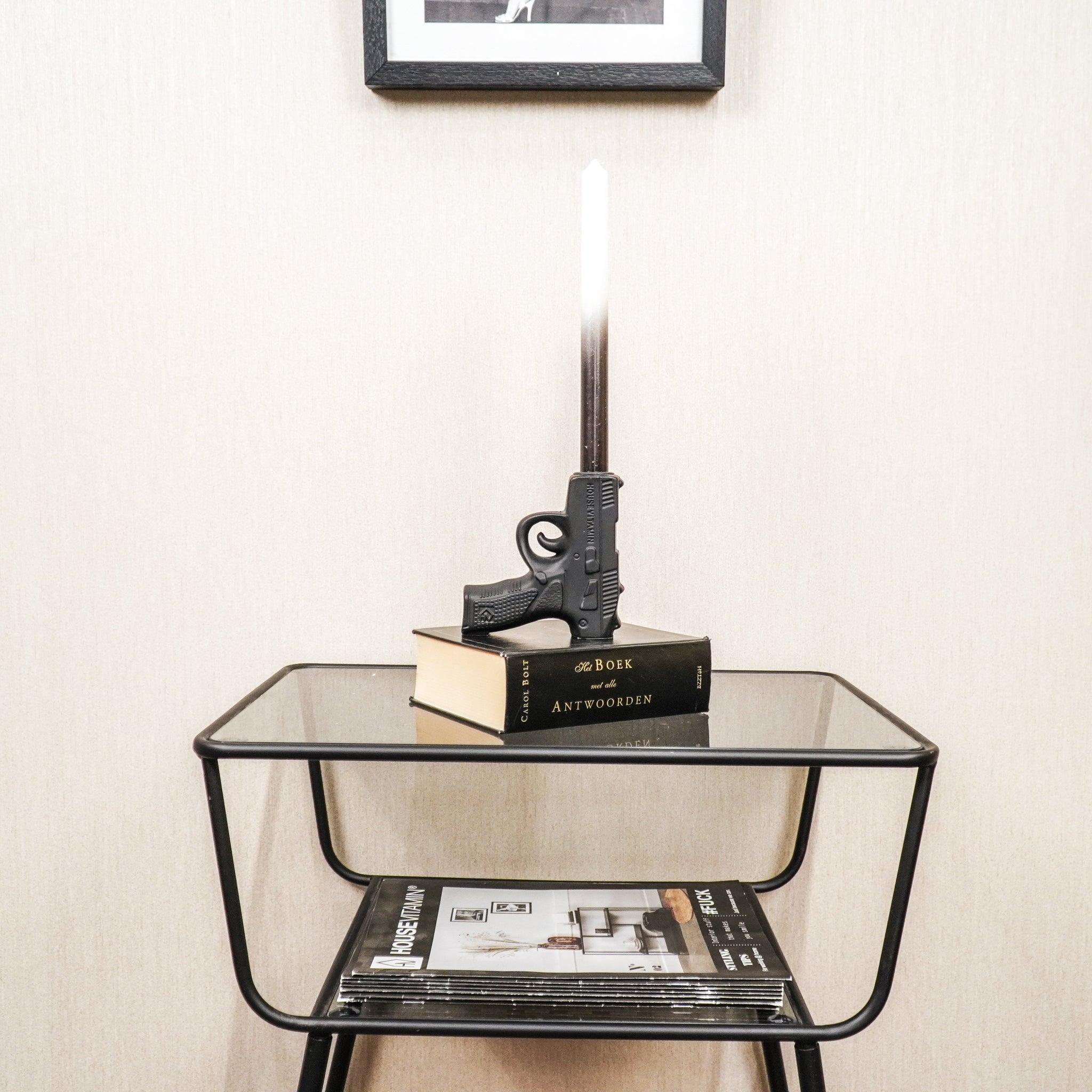 Püstol - Must - 12x5x12cm