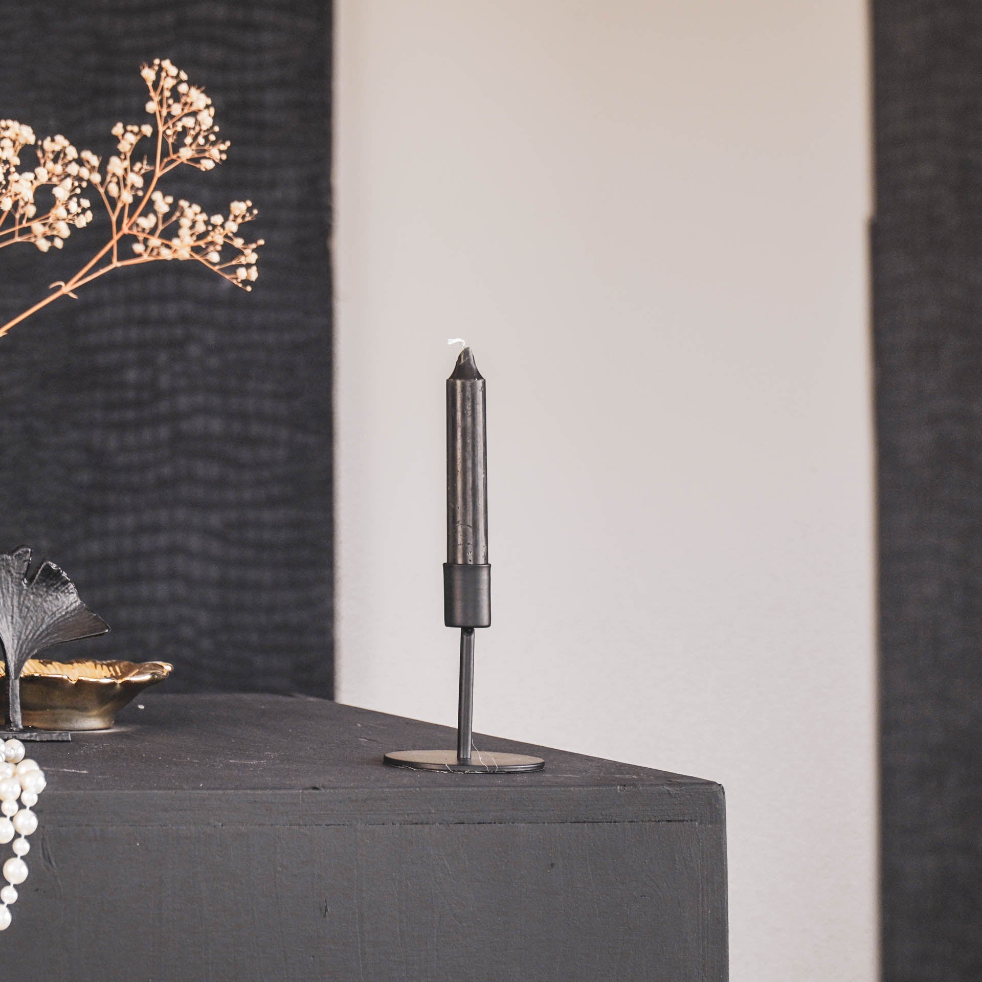 Küünlajalg - Must - 8x8x10cm