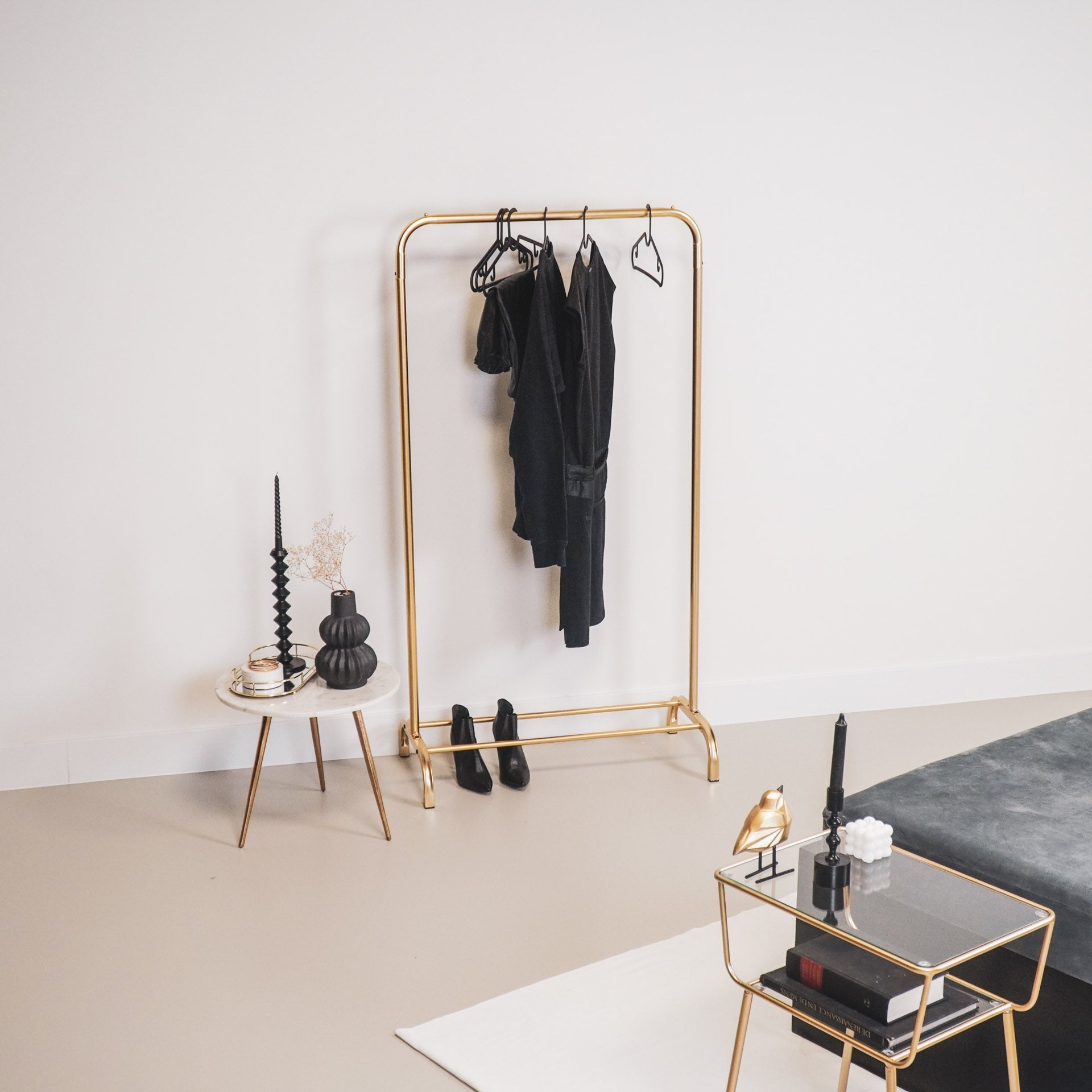 Riidestange - Kuldne - 80x40x150cm