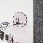 Peegel-riiul - must - Ø40cm