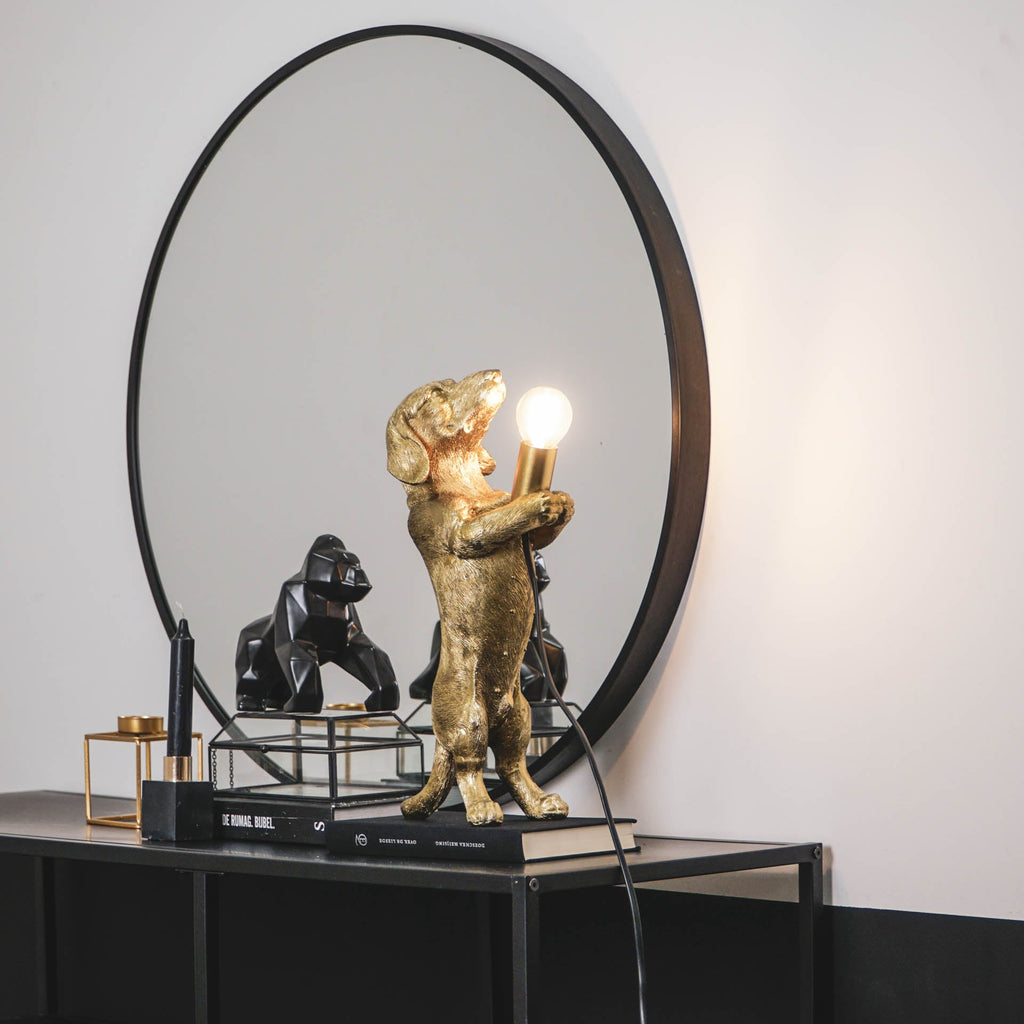 Taksikoera lamp - Kuldne - 10x15x38cm