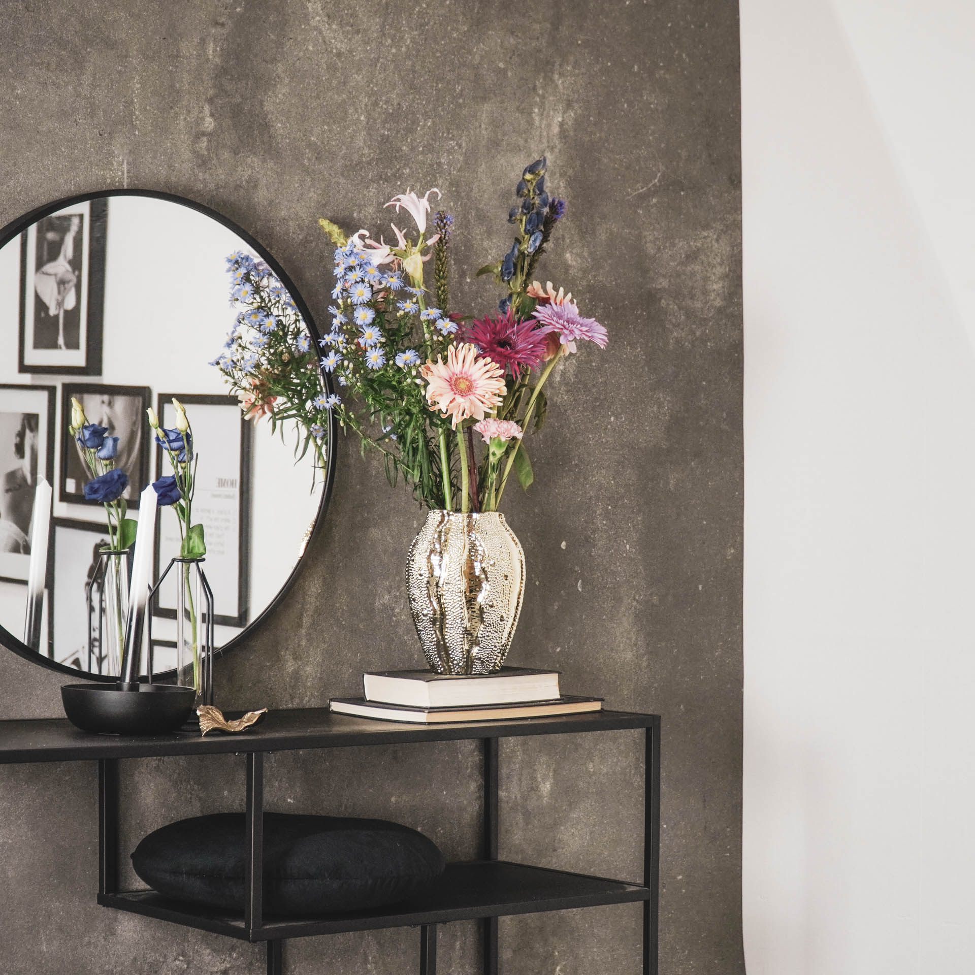 Keraamiline vaas- Kuldne - 15,8x15,8x20,7cm