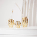 Keraamiline vaas- Kuldne - 15,8x15,8x20,7cm