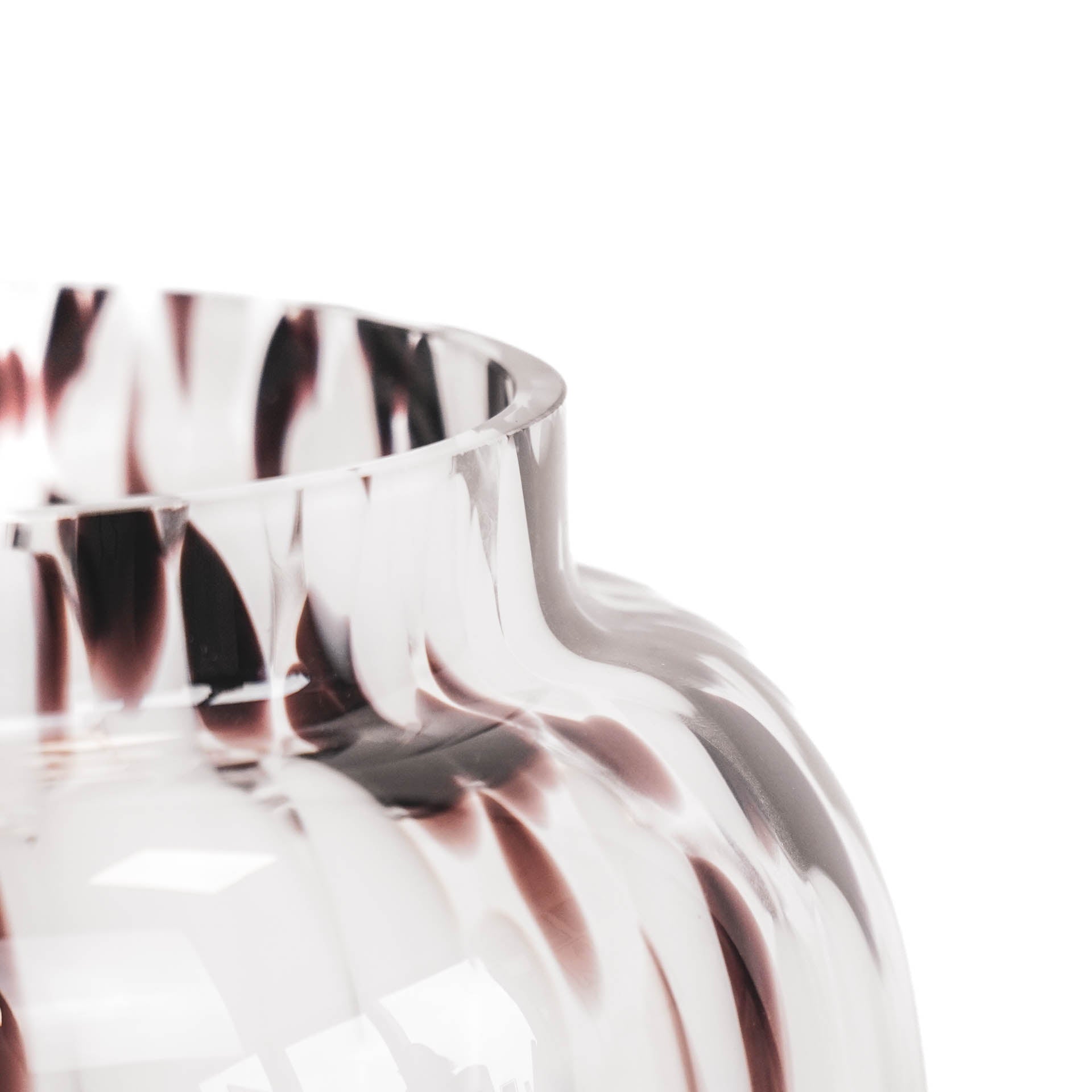 Täpid - Läbipaistev/Pruun - 25x25x35cm