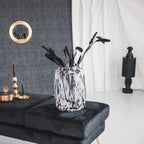 Täpid - Läbipaistev/Pruun - 25x25x35cm