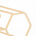 Veinipudeliriiul - kuldne - 11 pudelit - 44,5x15,5x29cm