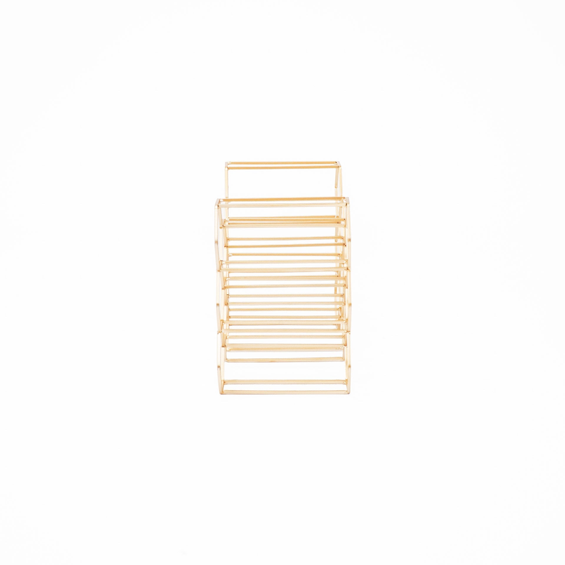 Veinipudeliriiul - kuldne - 11 pudelit - 44,5x15,5x29cm