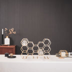 Veinipudeliriiul - kuldne - 11 pudelit - 44,5x15,5x29cm