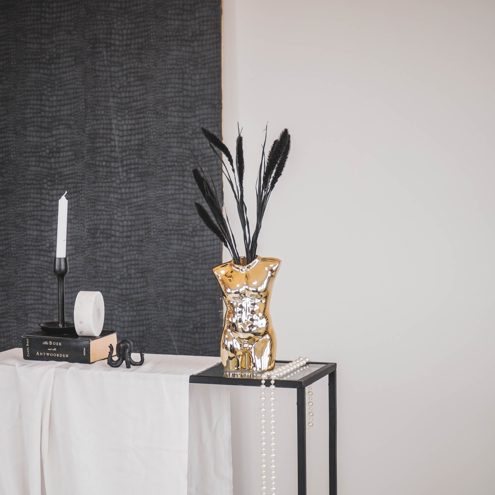 Mehe keha - kuldne - 15x9x24cm