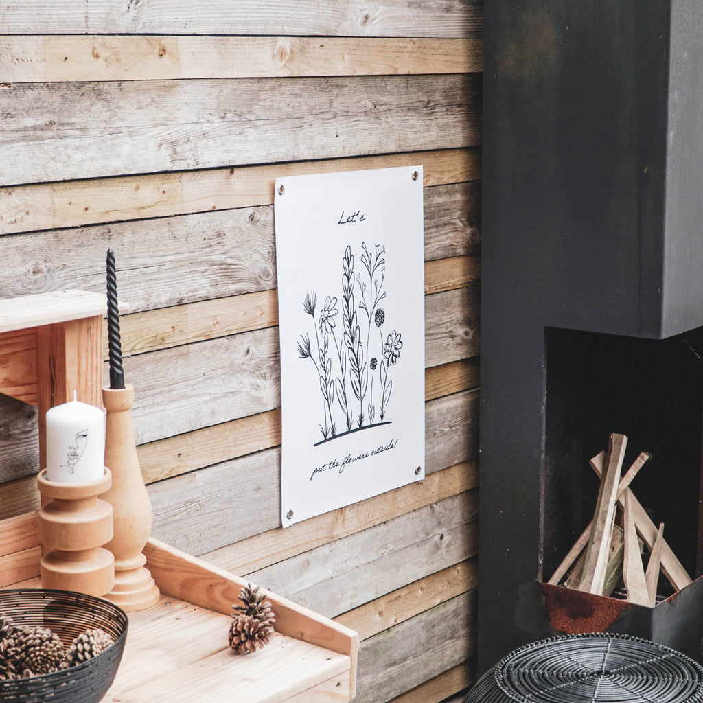 Aiaplakat - Lilled õues - 40x60 cm