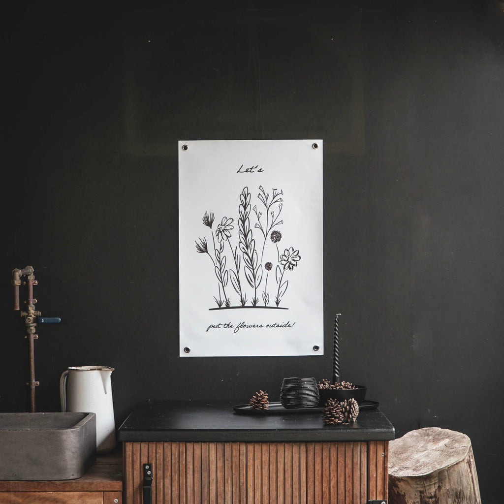 Aiaplakat - Lilled õues - 40x60 cm