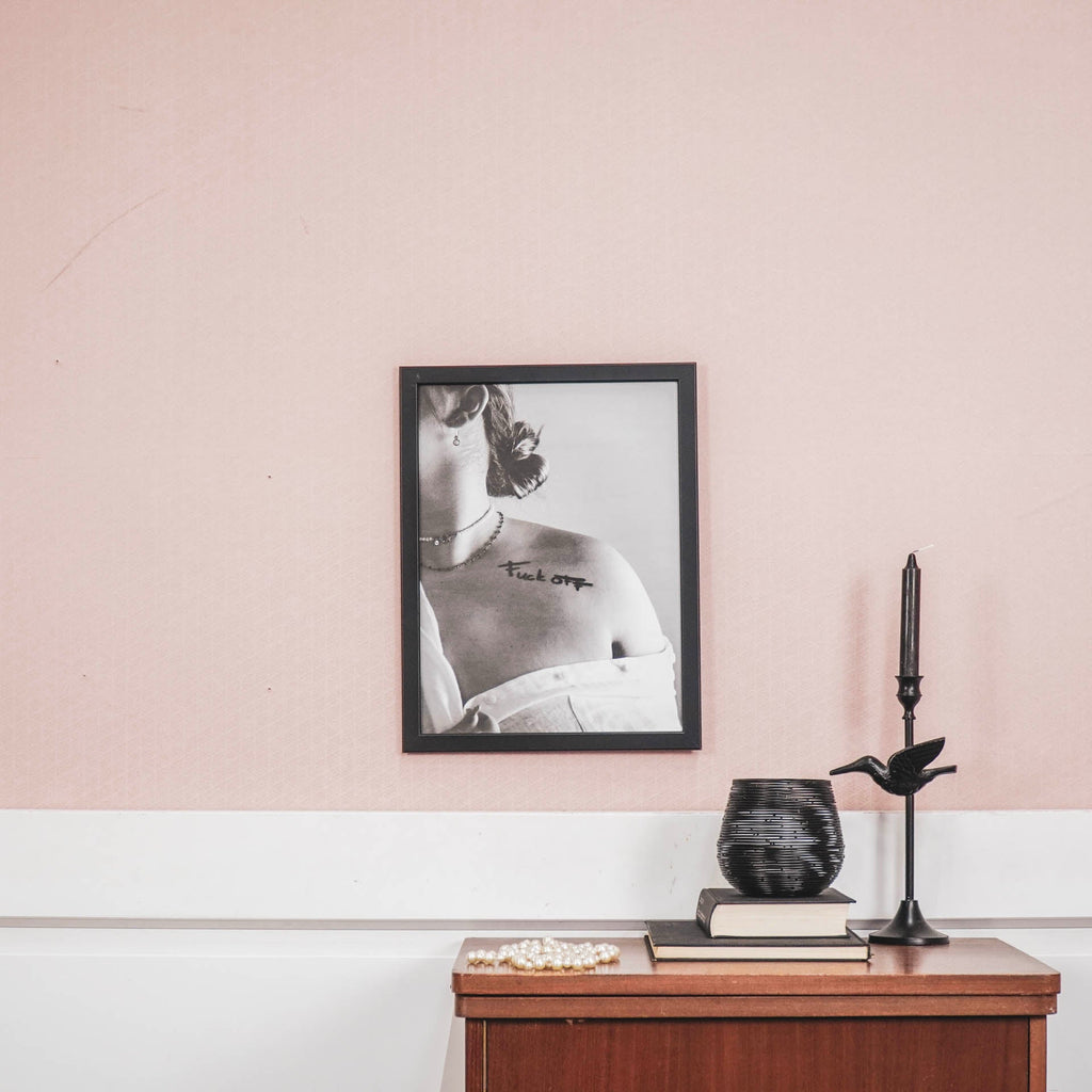 Poster - F*ck Off - Must/Valge - A3