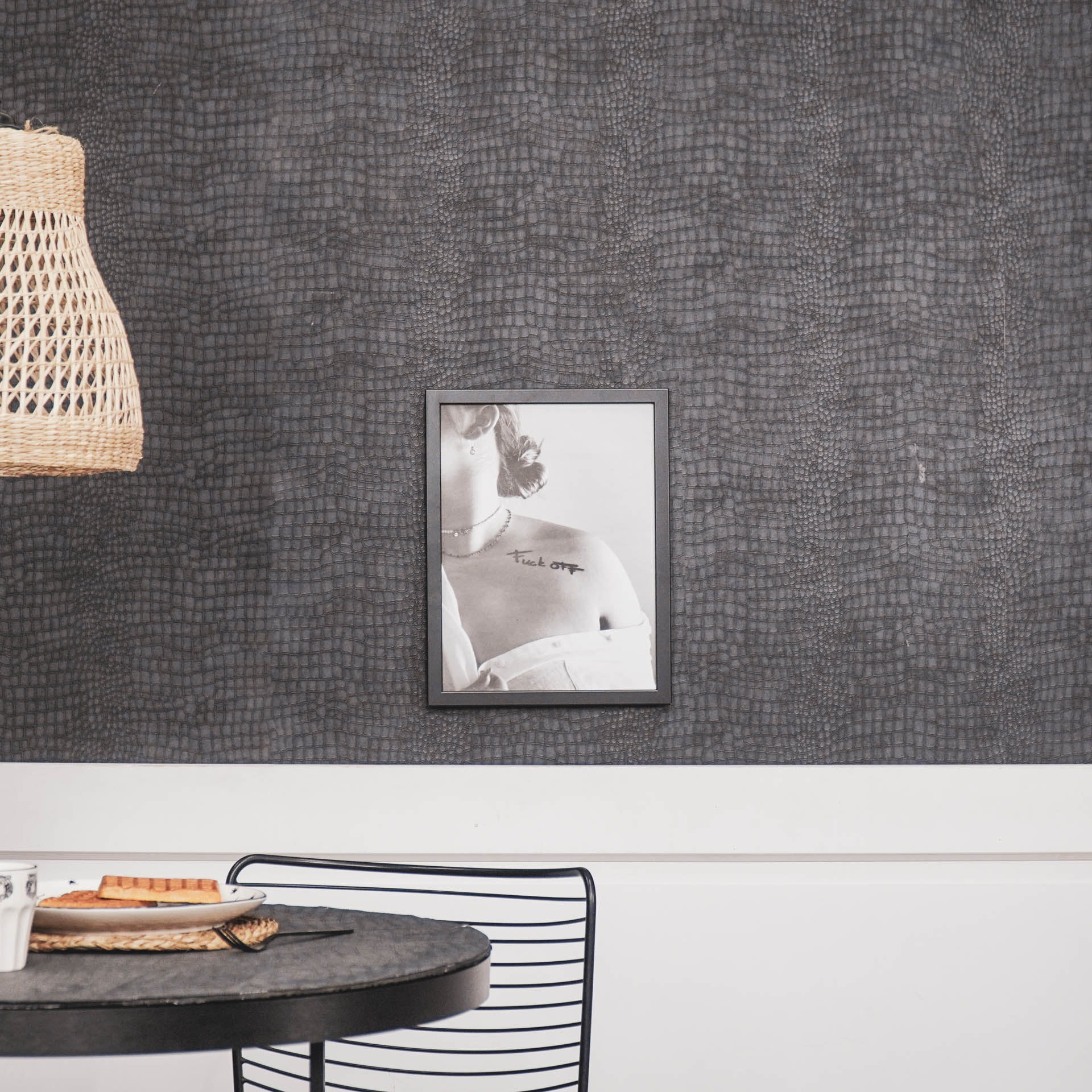 Poster - F*ck Off - Must/Valge - A3