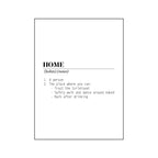 Poster - Kodune sõnaraamat - Valge - A3