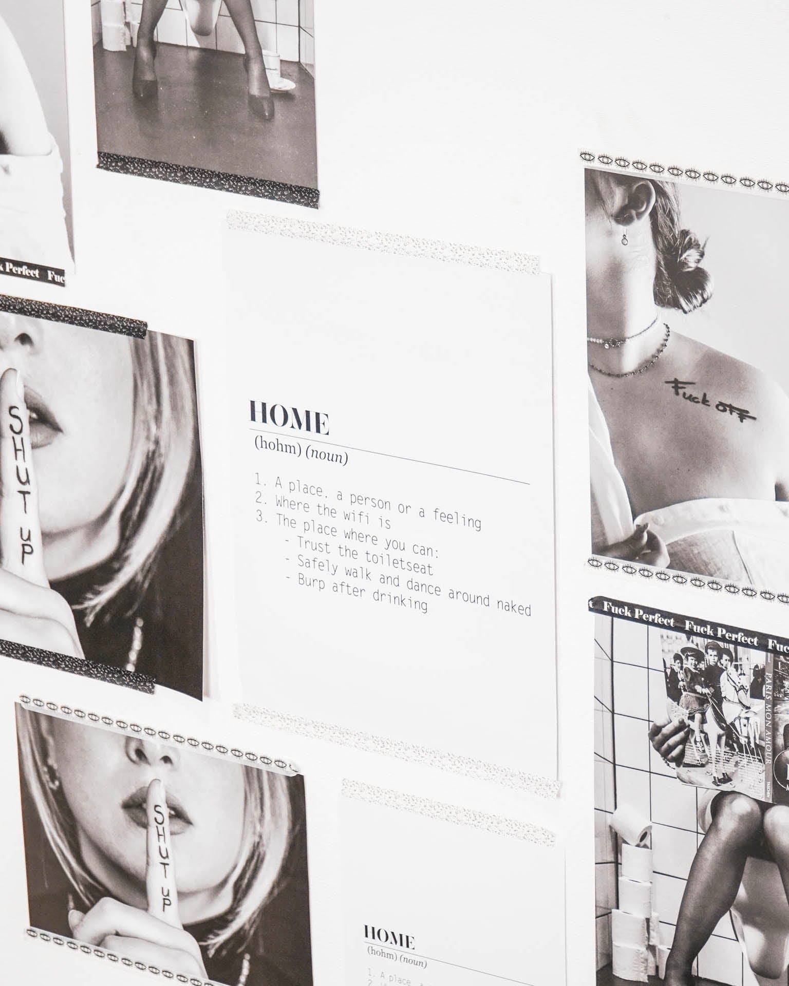 Poster - Kodune sõnaraamat - Valge - A3