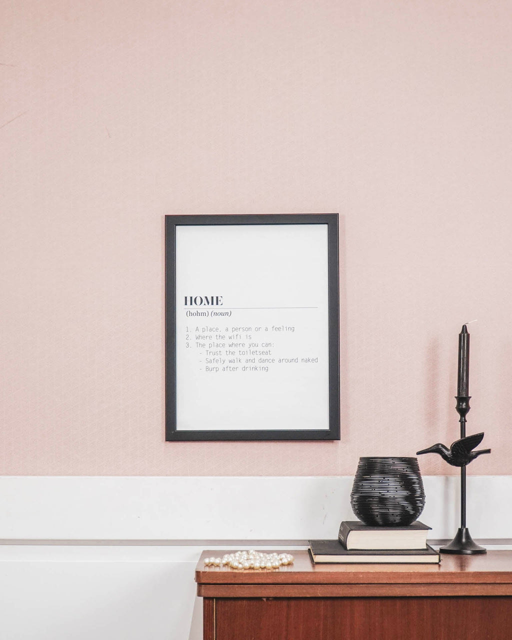 Poster - Kodune sõnaraamat - Valge - A3