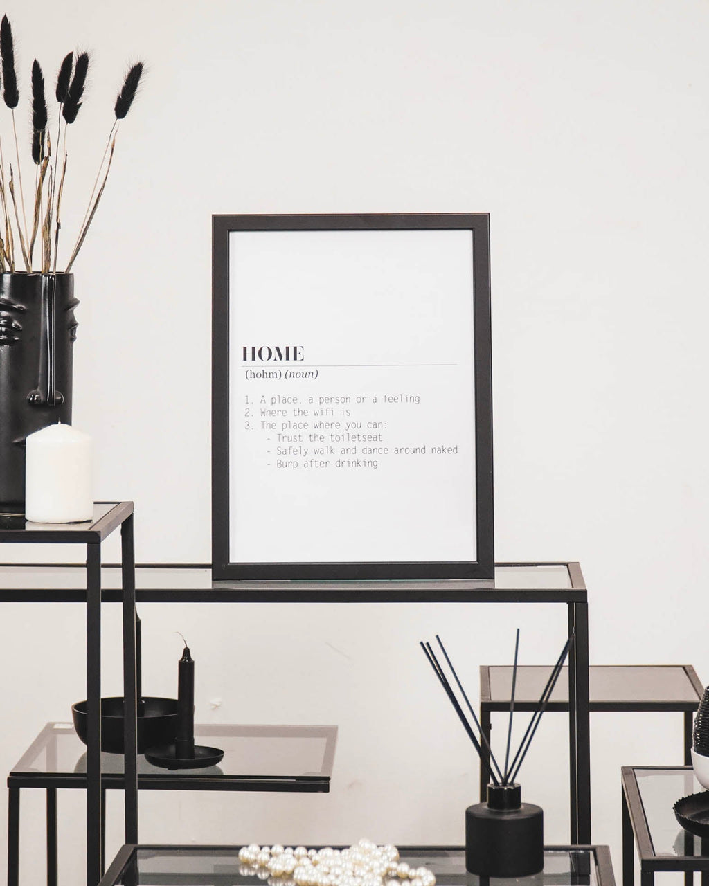 Poster - Kodune sõnaraamat - Valge - A3