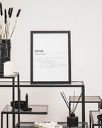 Poster - Kodune sõnaraamat - Valge - A3