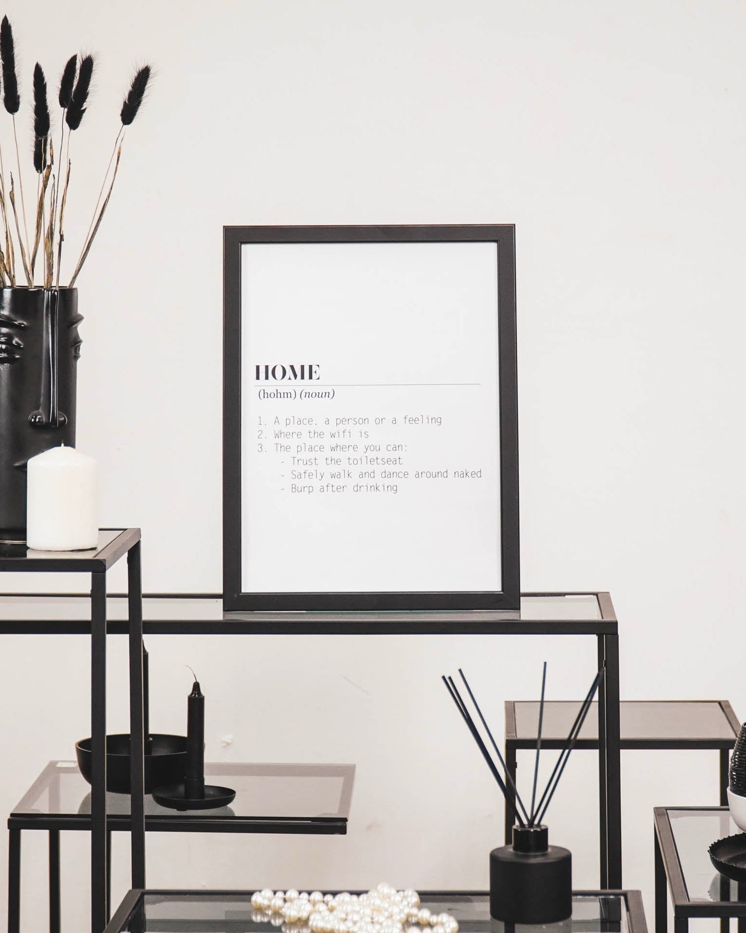 Poster - Kodune sõnaraamat - Valge - A3