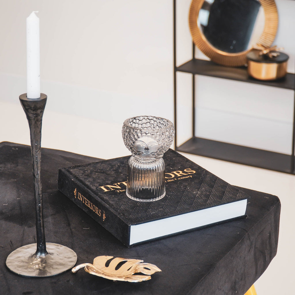 Kahepoolne vaas - Suitsune - 10x10x14cm