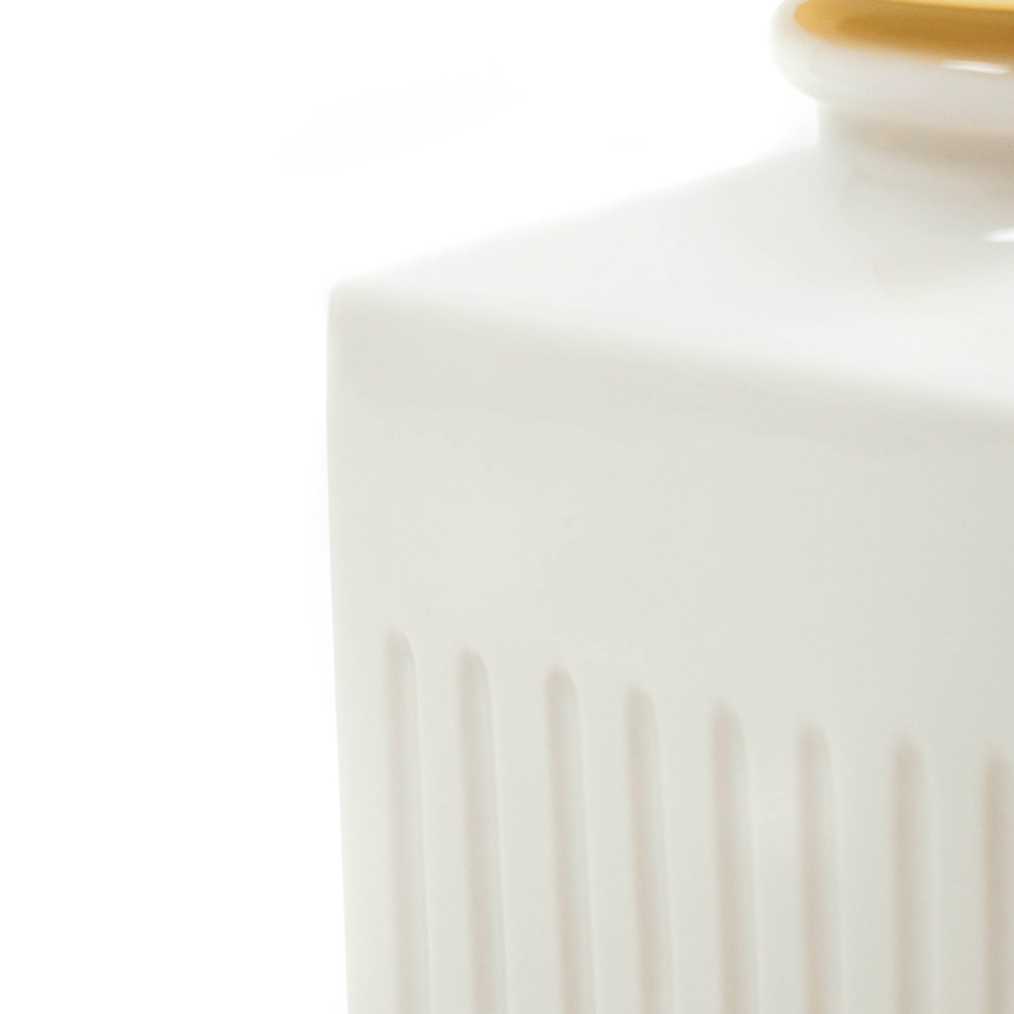 Vaas - Home de Cologne - Valge/Kuldne - 14,5x9x25cm