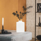 Vaas - Home de Cologne - Valge/Kuldne - 14,5x9x25cm