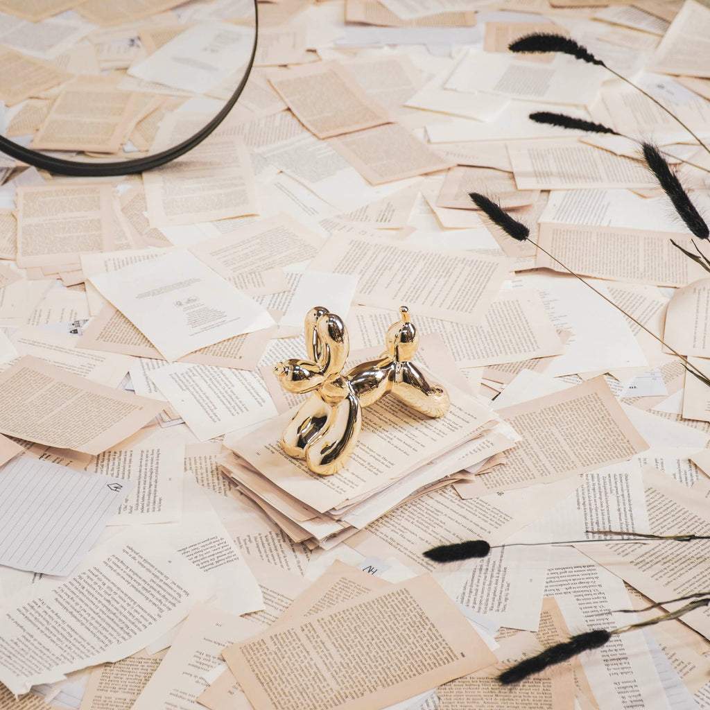 Õhupallkoer - Kuldne - 18x7x14,5cm