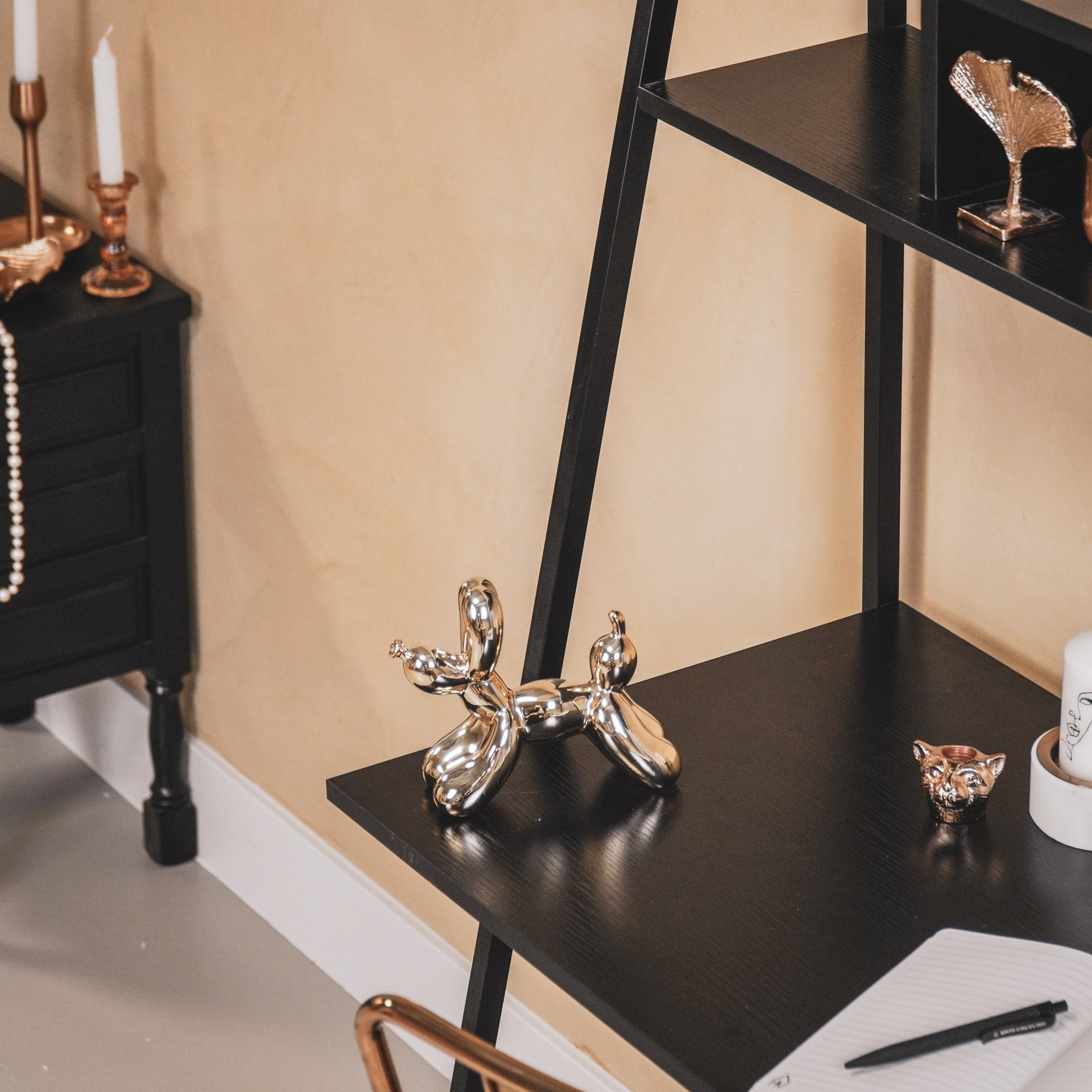 Õhupallkoer - Kuldne - 18x7x14,5cm