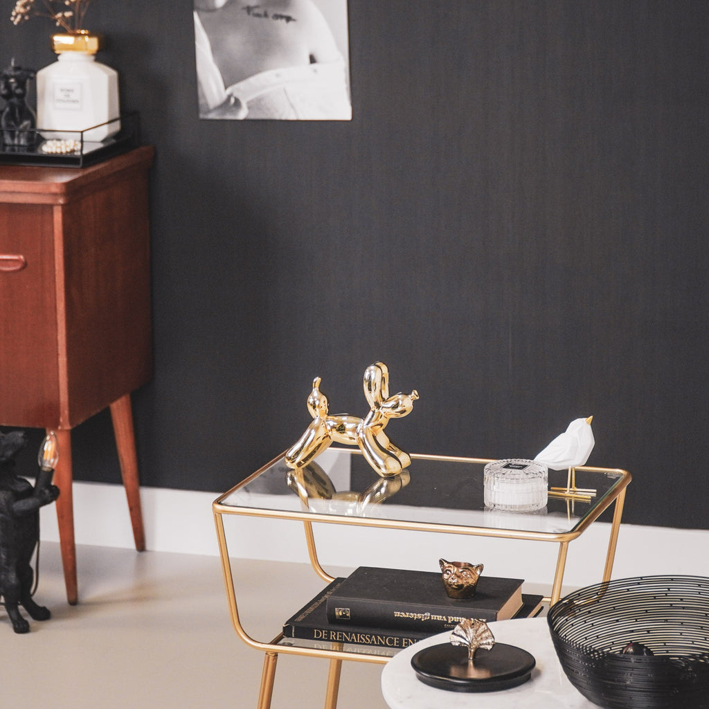 Õhupallkoer - Kuldne - 18x7x14,5cm