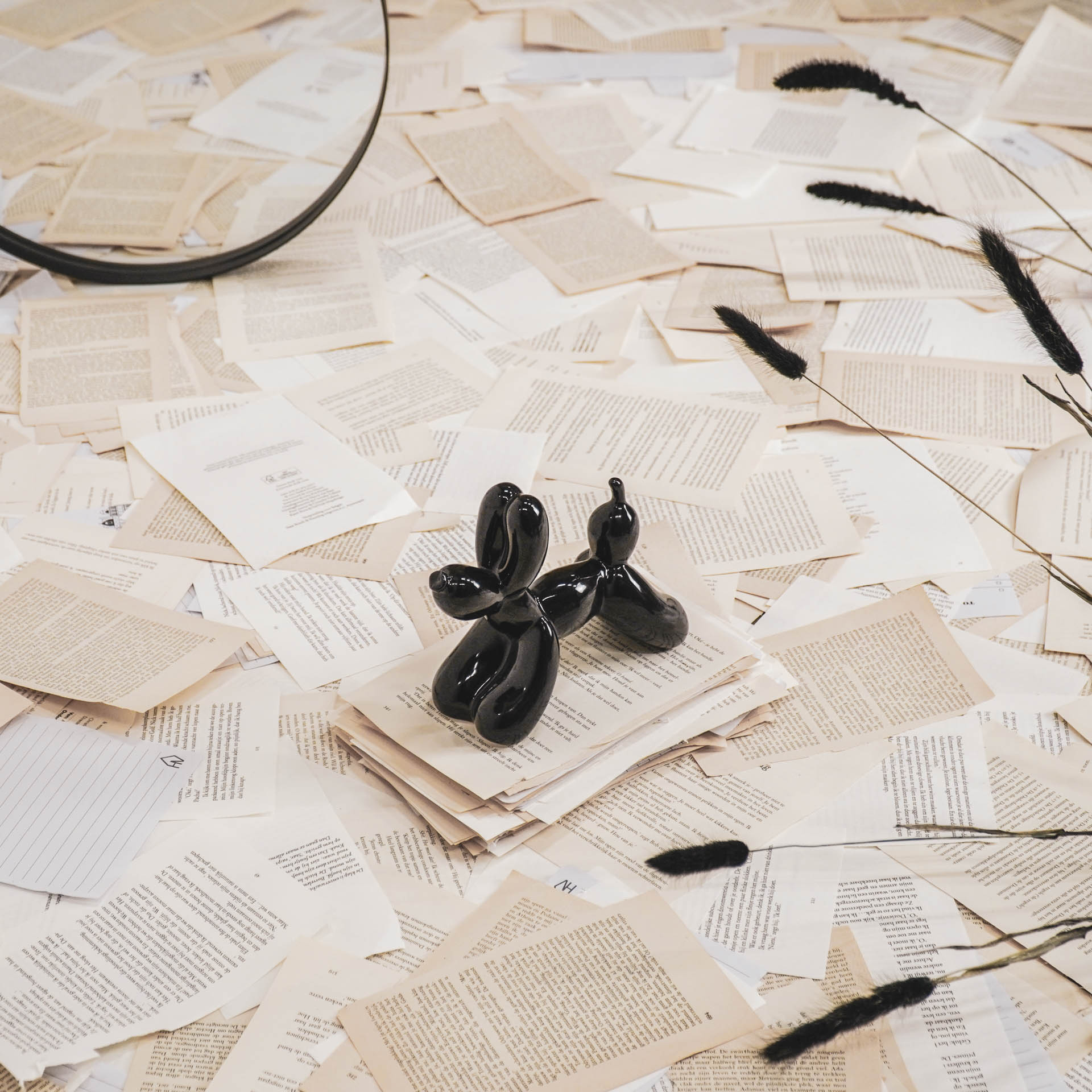 Õhupallkoer - Must - 18x7x14,5cm