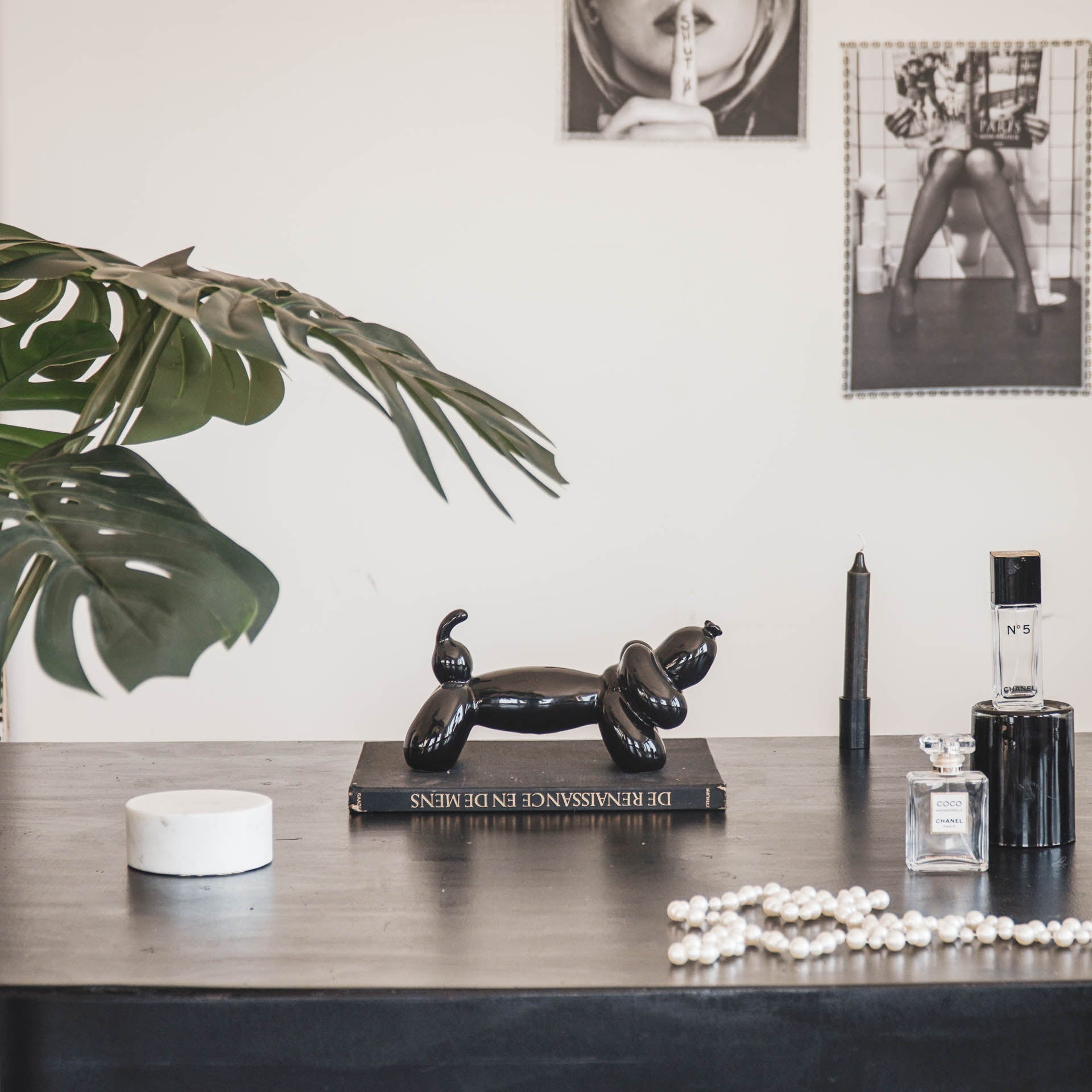 Õhupallkoer - must - 25,5x10x13cm