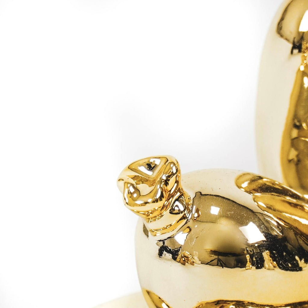 Mängiv õhupallkoer - Kuldne - 24x9x14cm