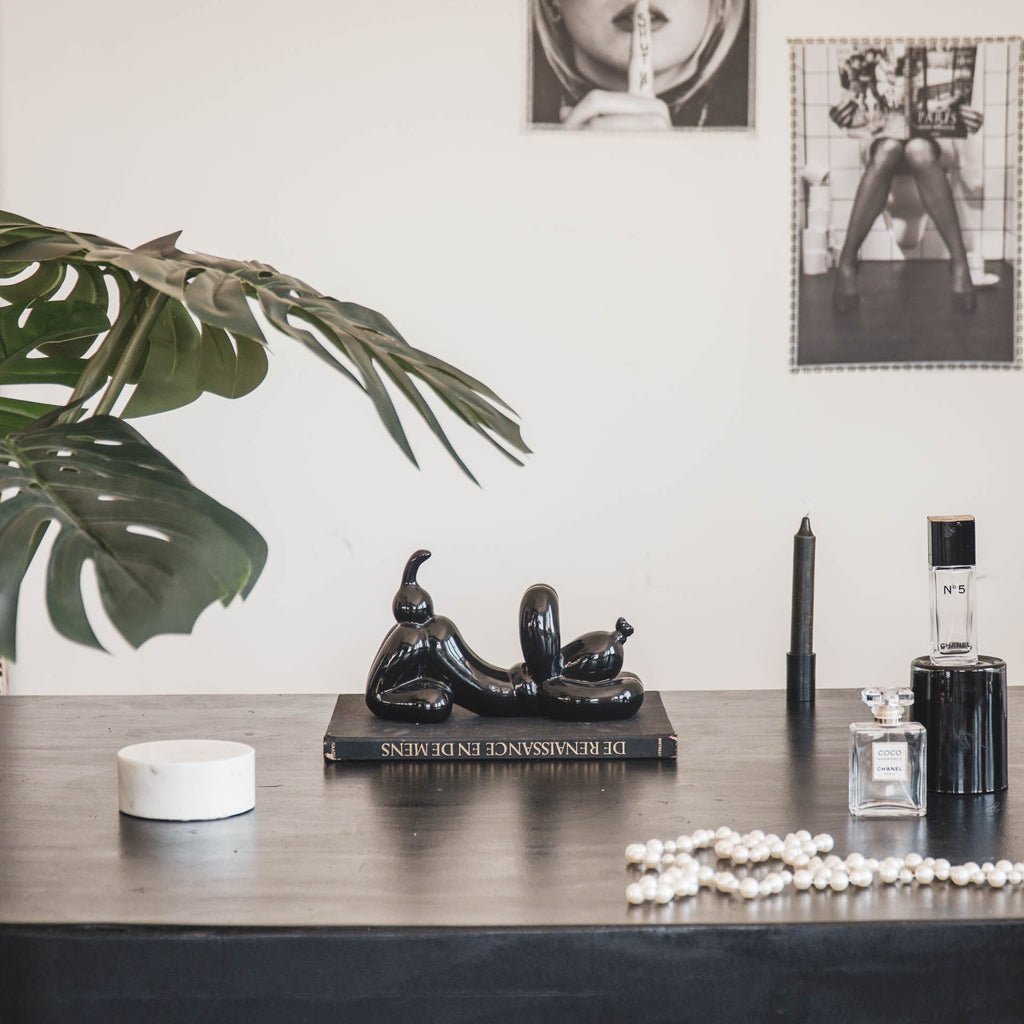 Mängiv õhupallkoer - Must - 24x9x14cm