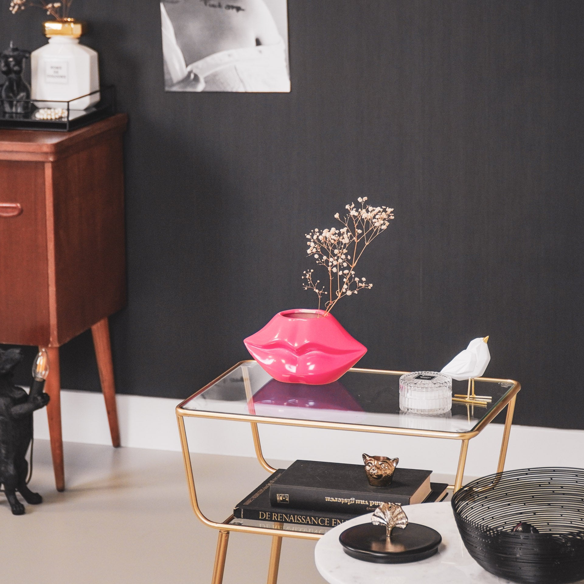 Huuled - Neoonroosa - 21x19x11cm