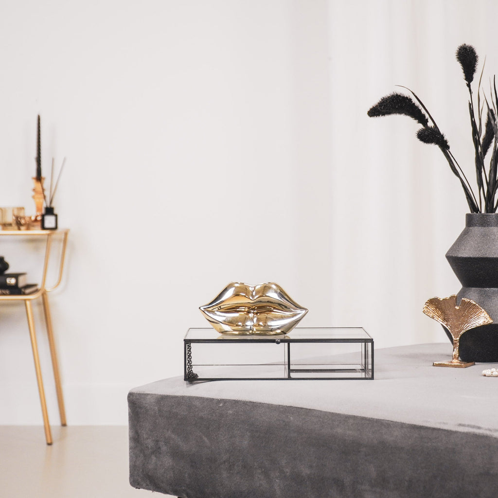 Huuled- Kuldne - 15,5x6,5x7,5cm