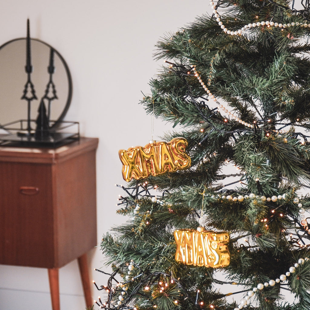 XMAS - kuldne - 4,5x3,5x7,5cm