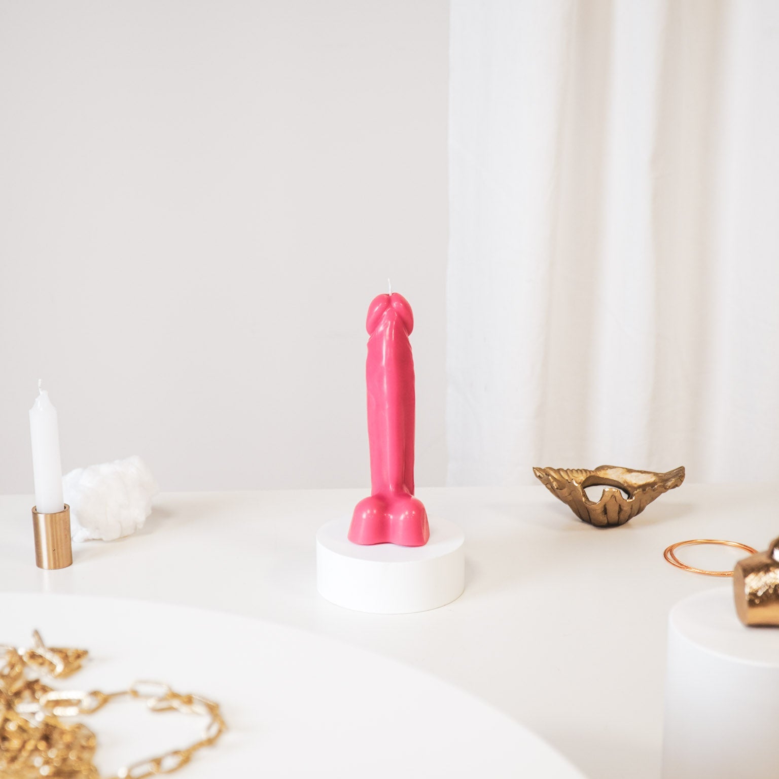 Dick - Roosa - 6,8x5,5x17 cm - 160gram