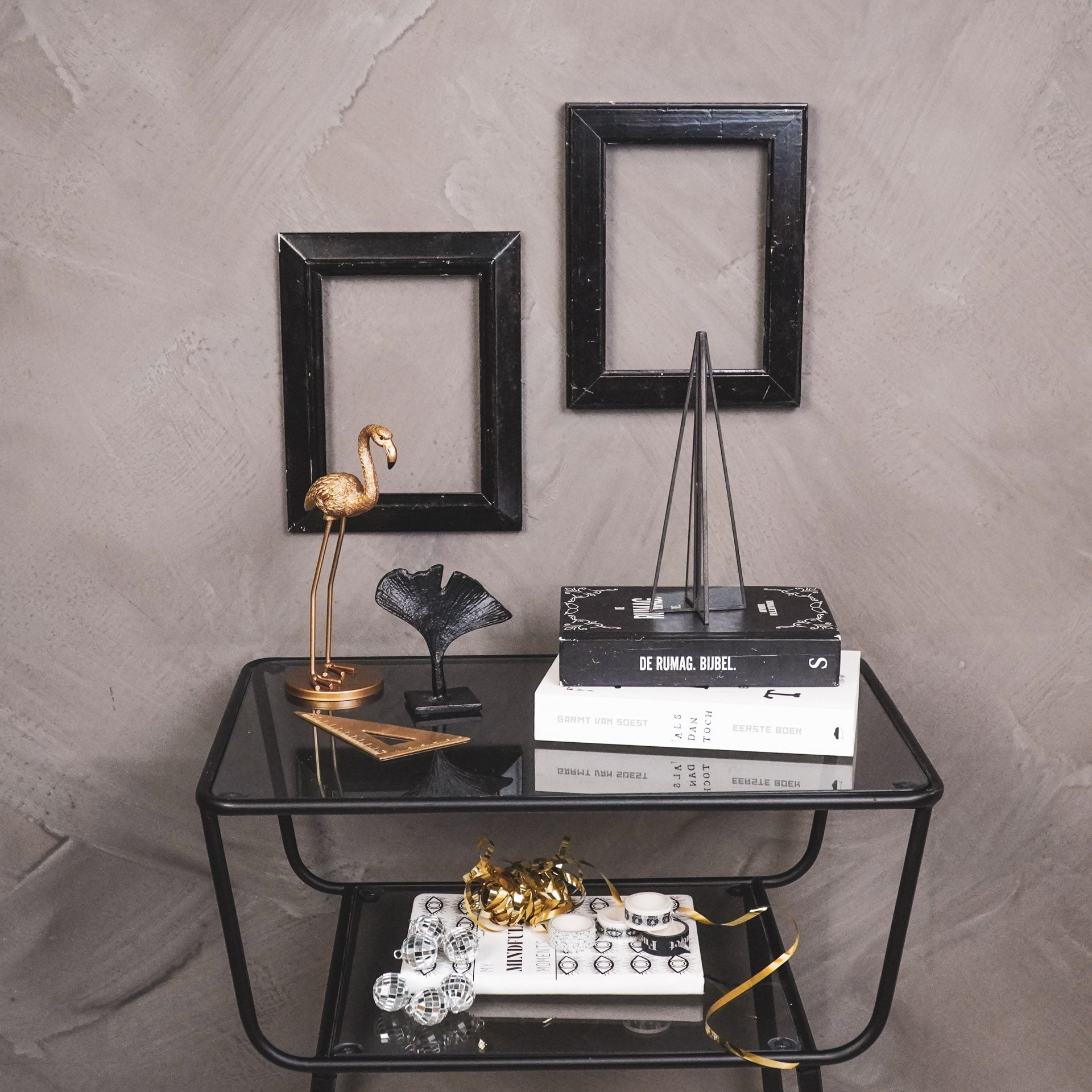 Jõulupuu - must - 5,5x20cm