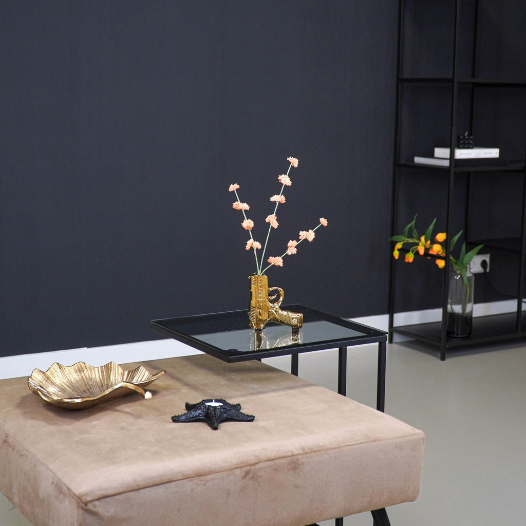 Vaas - Püstol - Kuldne - 12x5x12cm