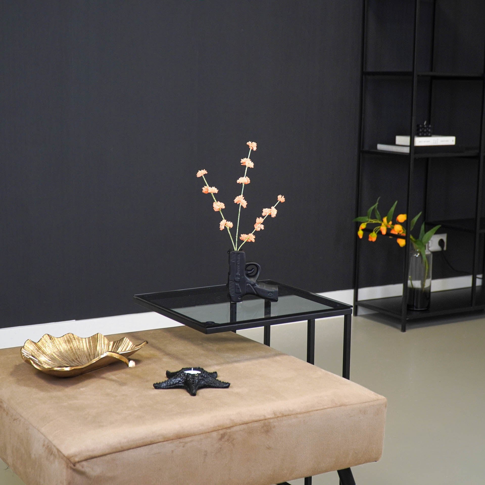 Püstol - Must - 12x5x12cm