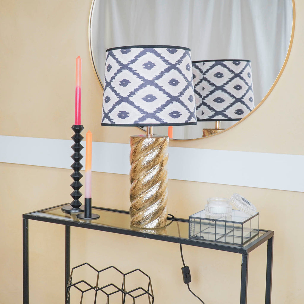 Twisted Candy laualamp - Kuldne - 12x12x28cm