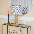 Twisted Candy laualamp - Kuldne - 12x12x28cm