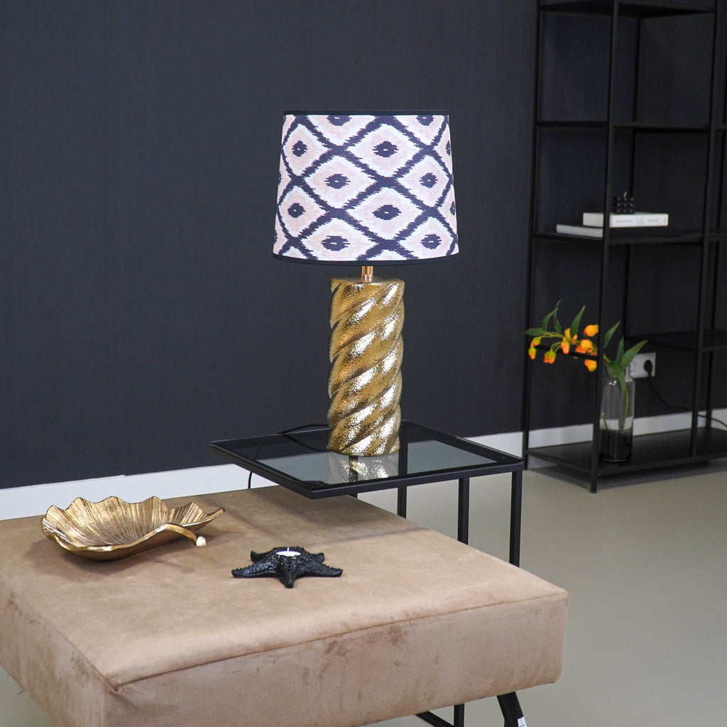 Twisted Candy laualamp - Kuldne - 12x12x28cm