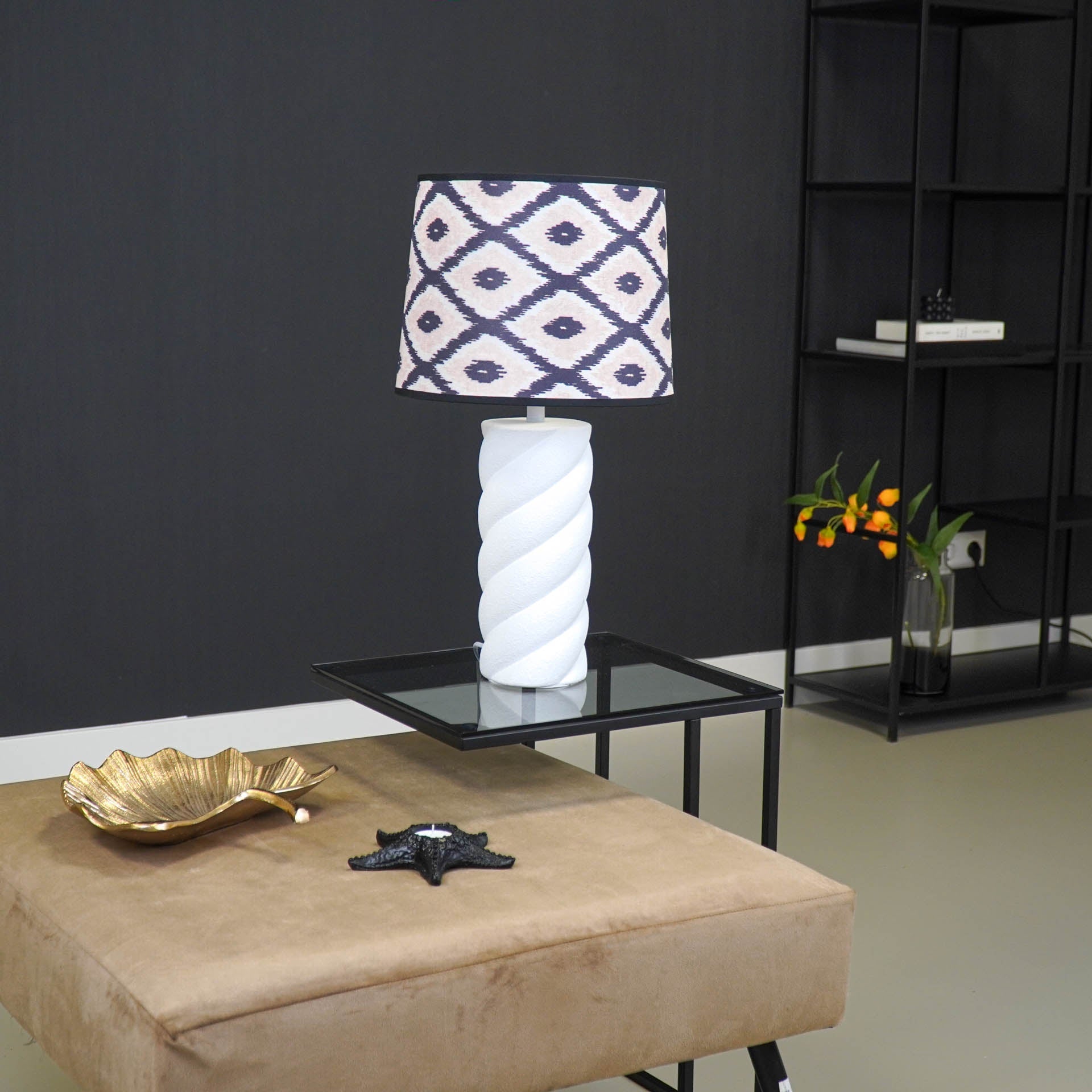 Twisted Candy laualamp - 12x12x28cm