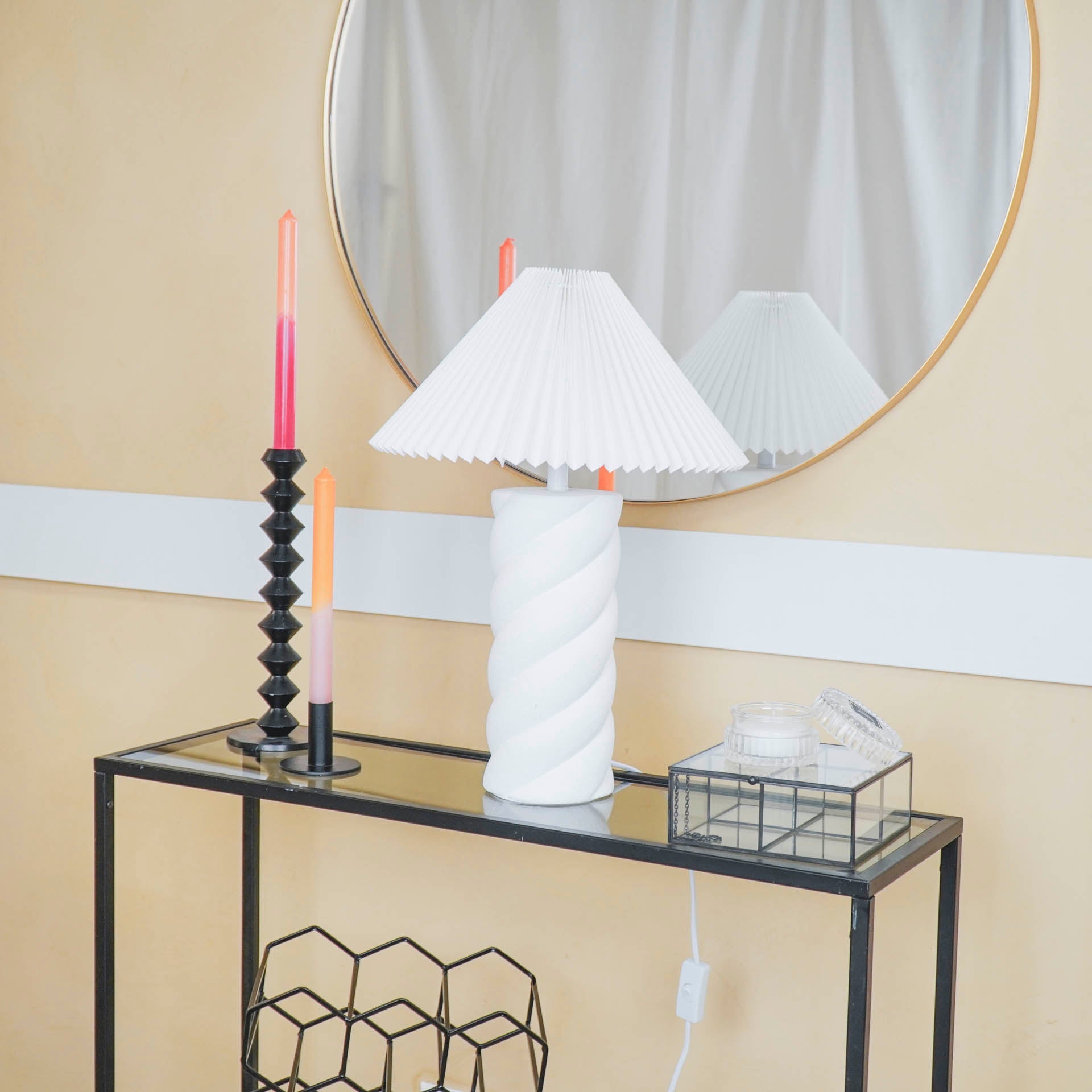 Twisted Candy laualamp - 12x12x28cm