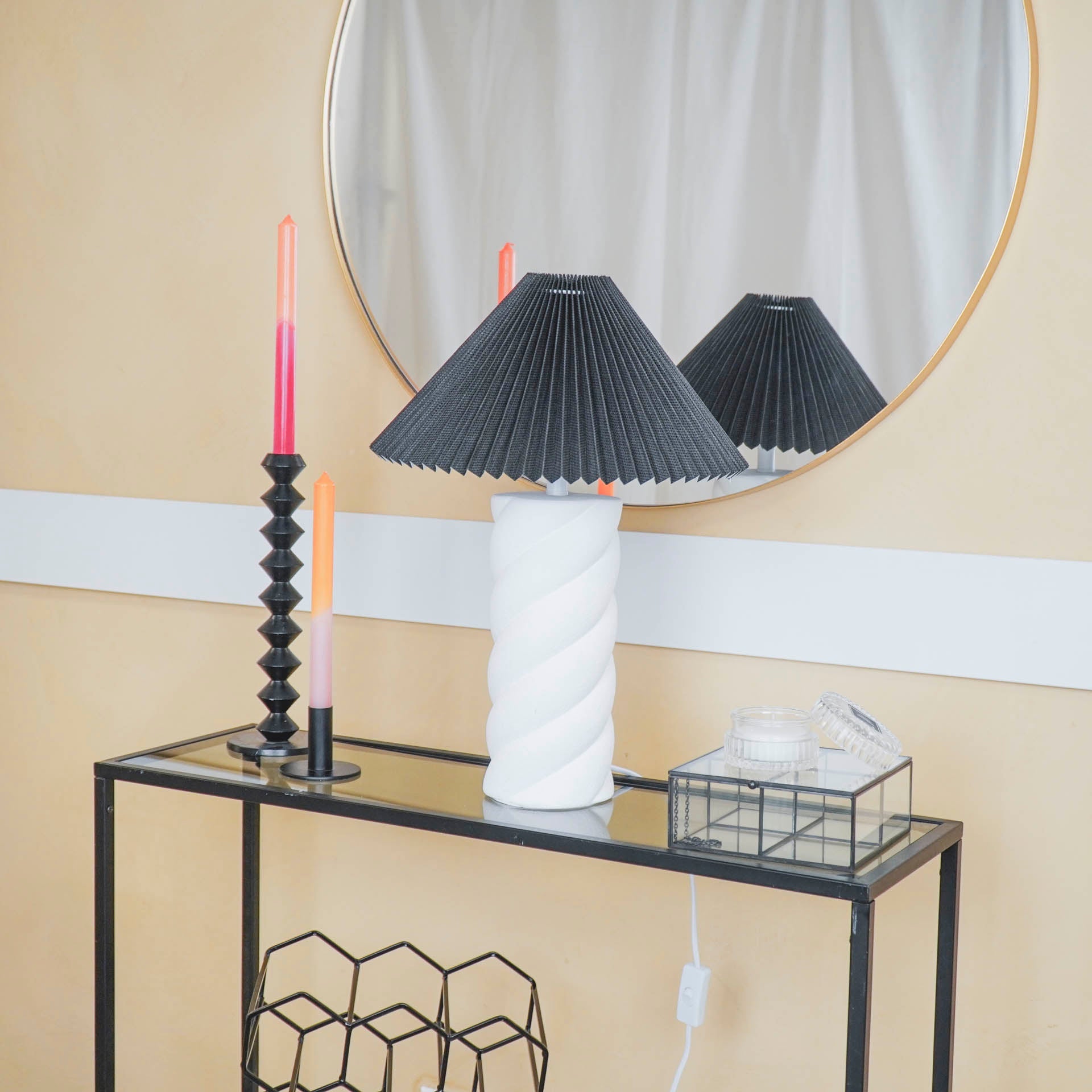 Twisted Candy laualamp - 12x12x28cm