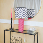 Laualamp - neoonroosa - 12x12x28cm