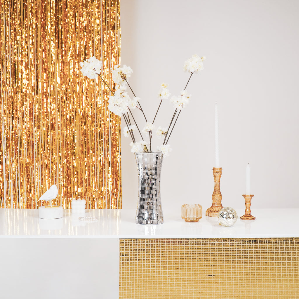 Disko - Hõbedane - 12,5x12,5x30cm