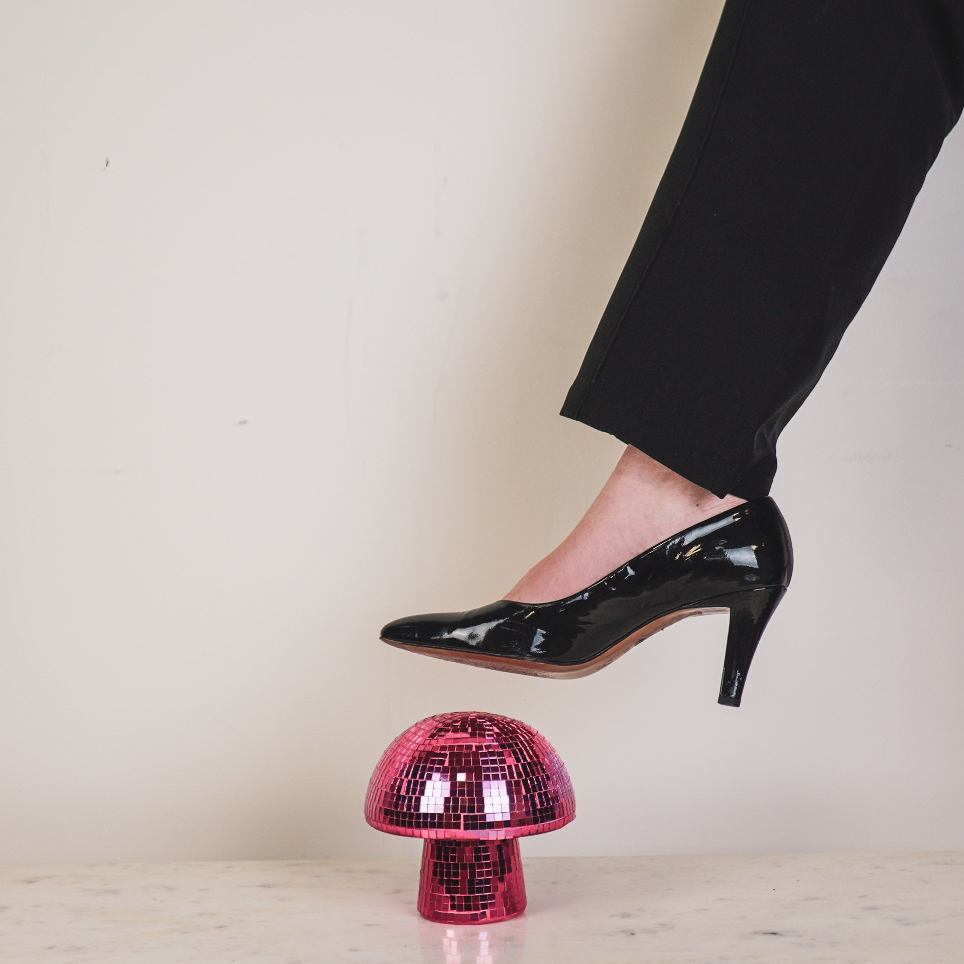 Disko seen - roosa - 14x14x14cm